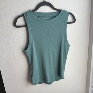 Ribbed Tank Top - Sage Green Sleeveless Top